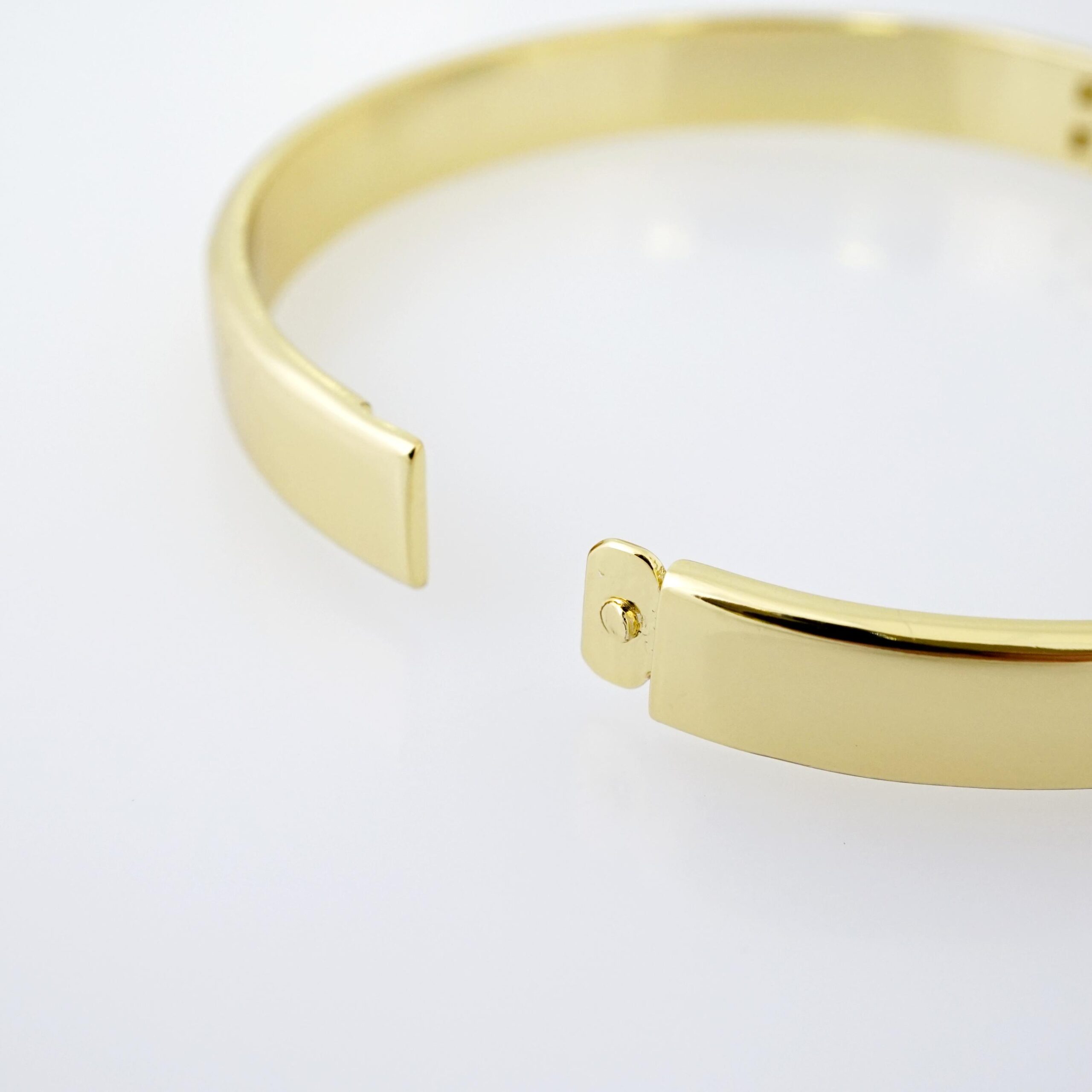 Brazalete de Acero Bañada en Oro 14k - BR0012 - Imagen 3