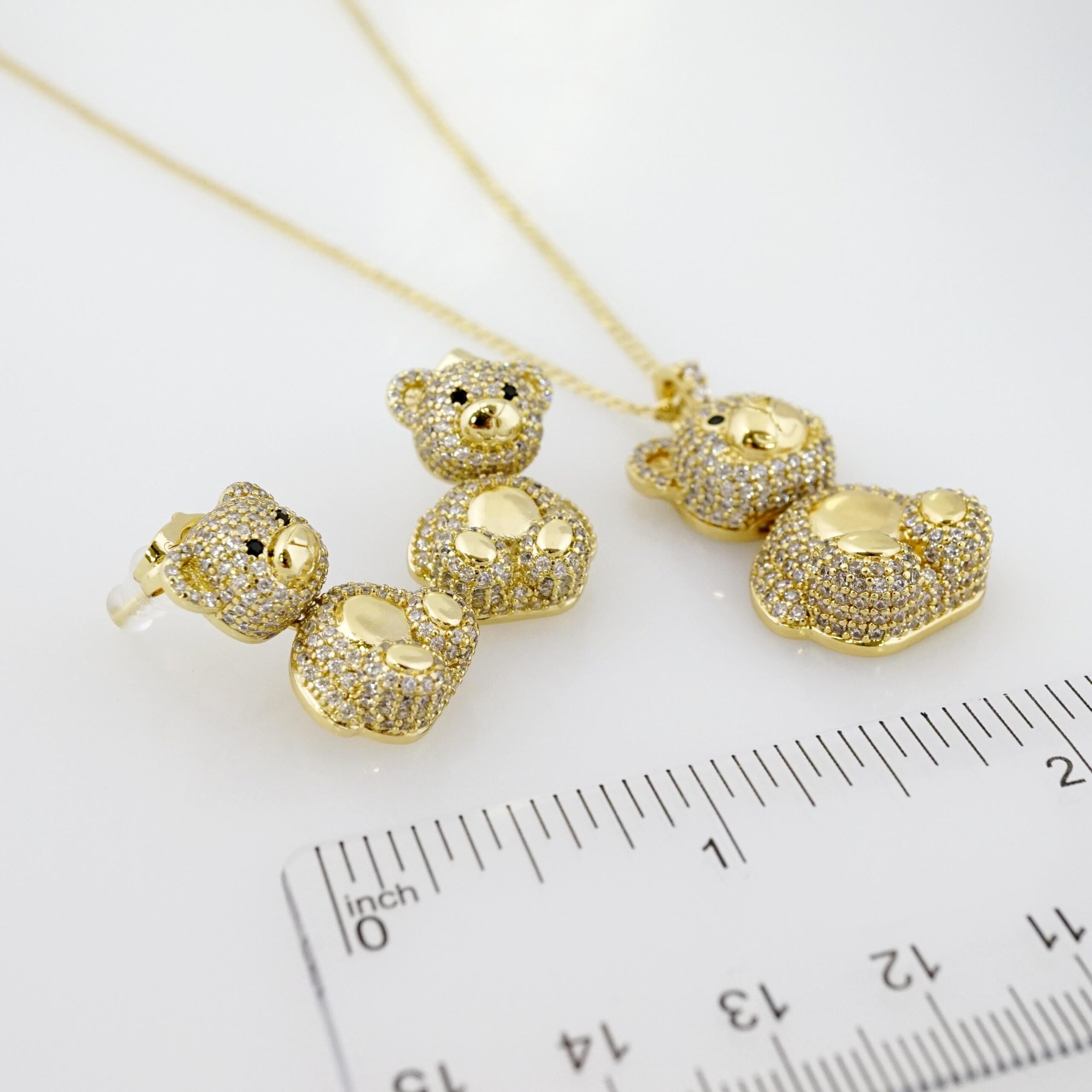 Set de Acero Inoxidable Bañado en Oro 14k - SET053 - Imagen 3