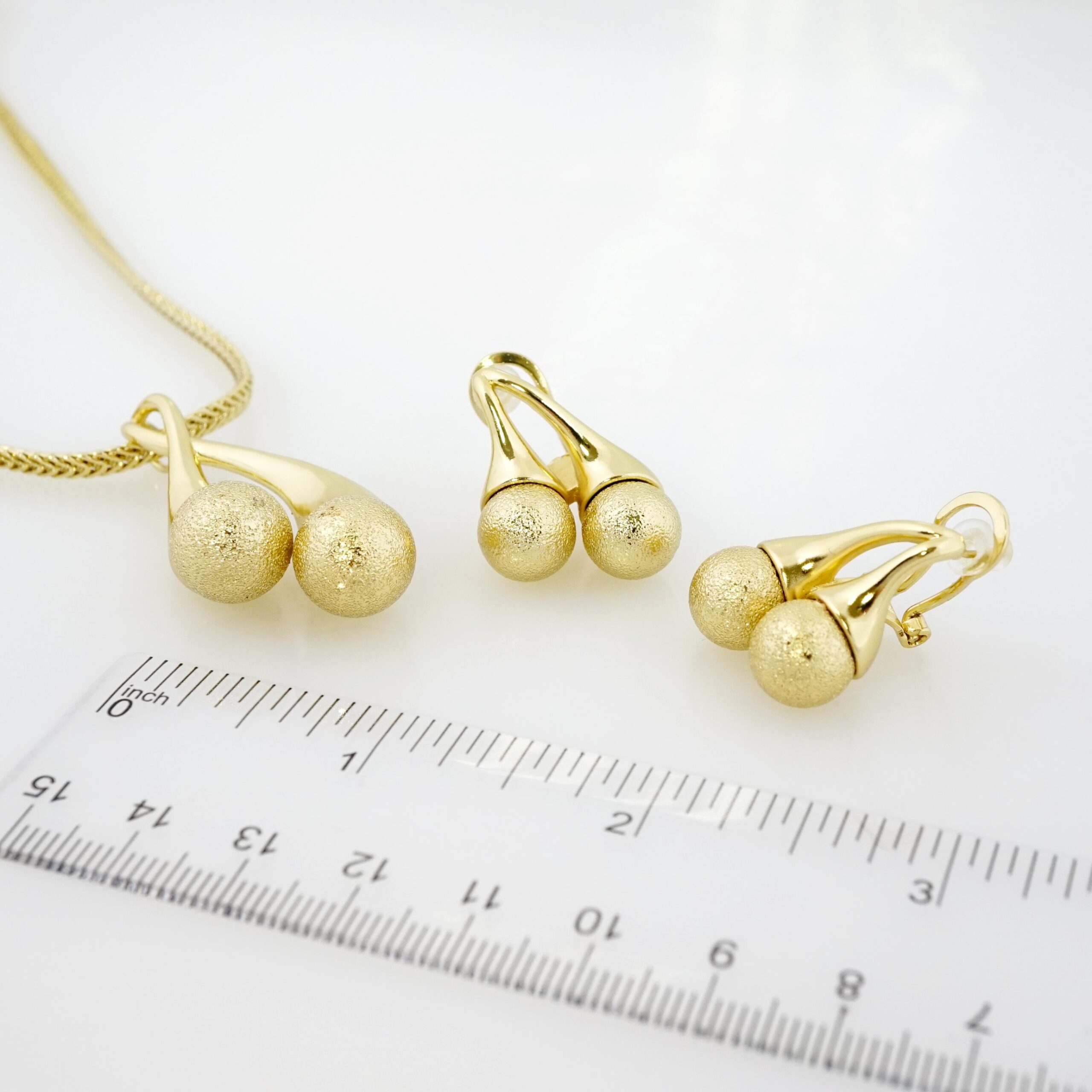 Set de Acero Inoxidable Bañado en Oro 14k - SET054 - Imagen 3