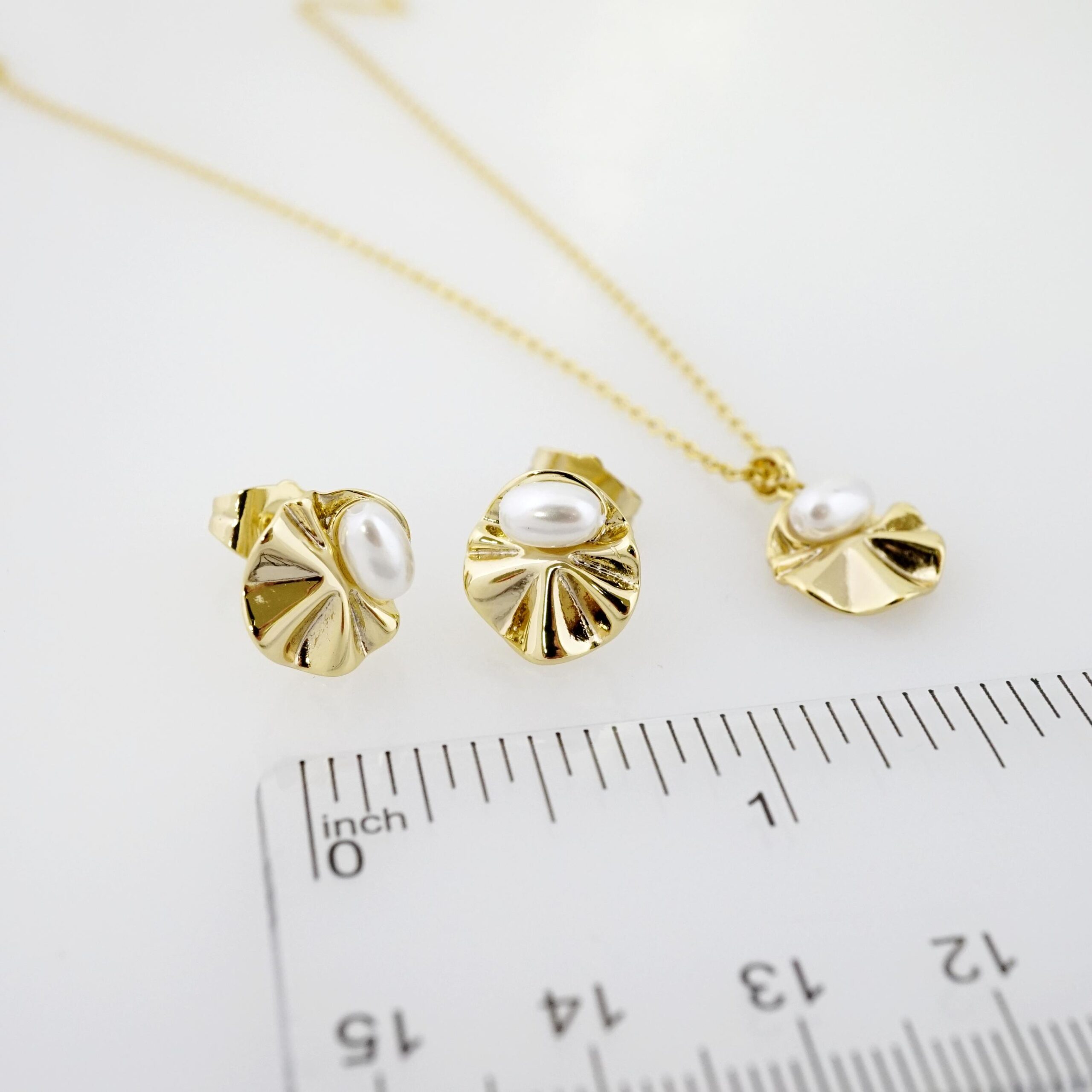 Set de Acero Inoxidable Bañado en Oro 14k - SET062 - Imagen 3