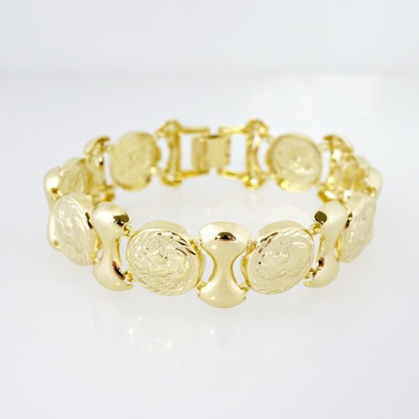 Brazalete de Acero Bañada en Oro 14k - BR0013