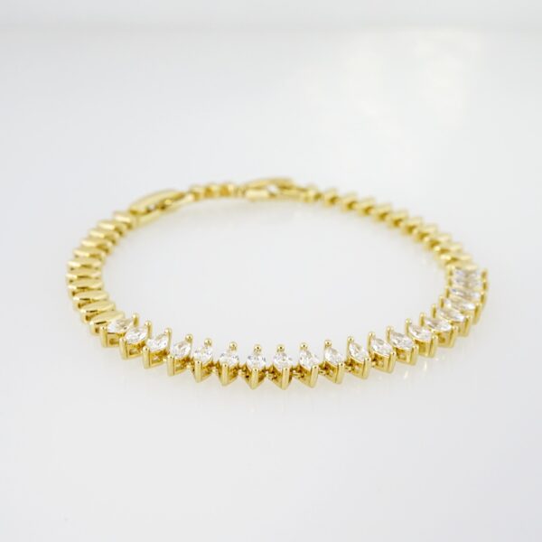 Brazalete de Acero Bañada en Oro 14k - BR0016