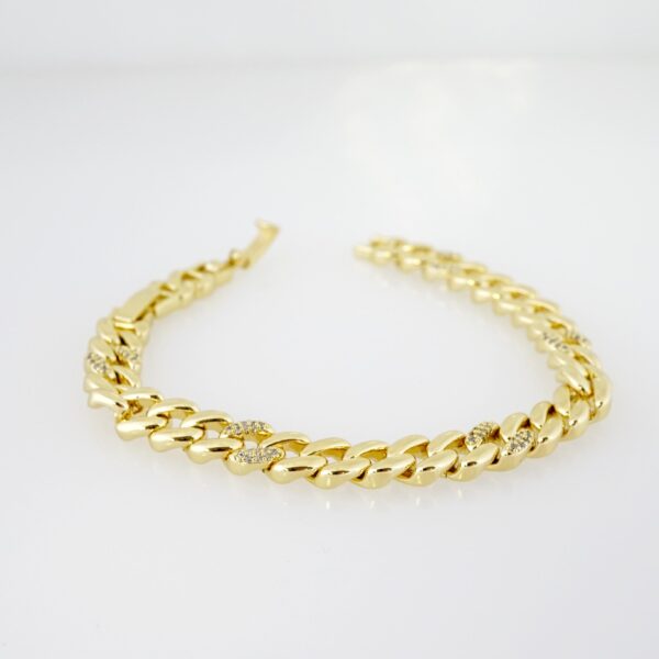 Brazalete de Acero Bañada en Oro 14k - BR0015