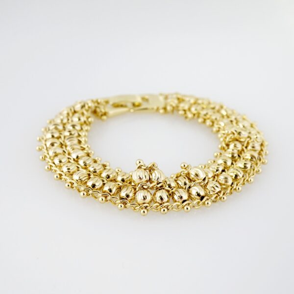 Brazalete de Acero Bañada en Oro 14k - BR0019