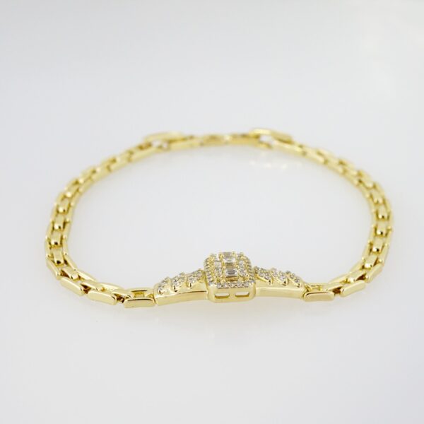 Brazalete de Acero Bañada en Oro 14k - BR0020