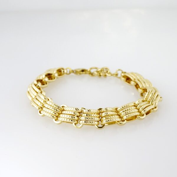 Brazalete de Acero Bañada en Oro 14k - BR0024