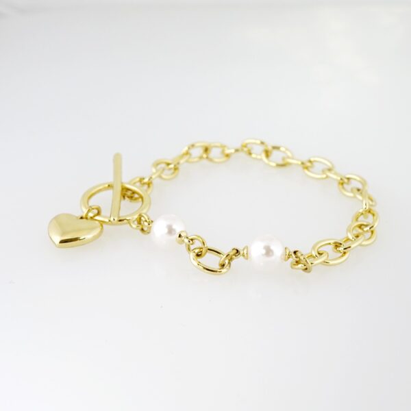 Brazalete de Acero Bañada en Oro 14k - BR0025