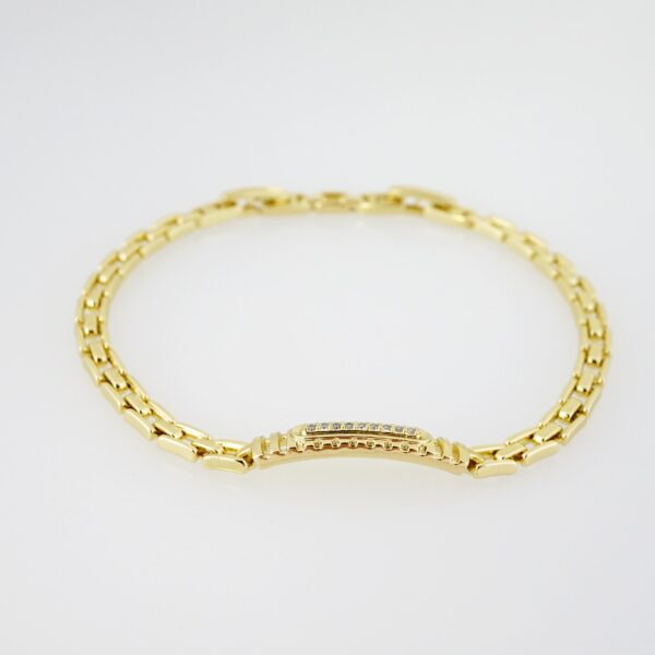 Brazalete de Acero Bañada en Oro 14k - BR0030