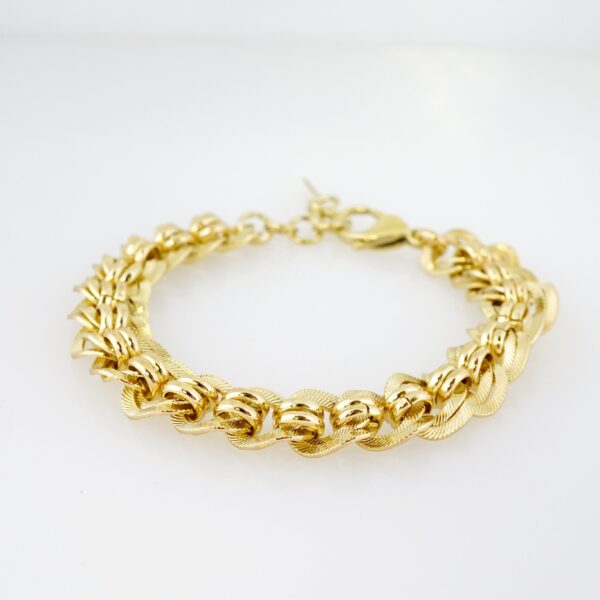 Brazalete de Acero Bañada en Oro 14k - BR0033