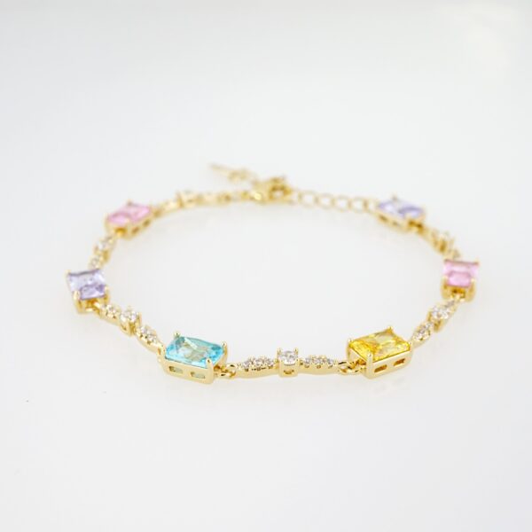 Brazalete de Acero Bañada en Oro 14k - BR0037