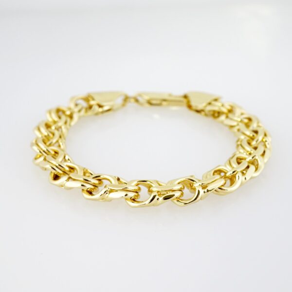 Brazalete de Acero Bañada en Oro 14k - BR0042