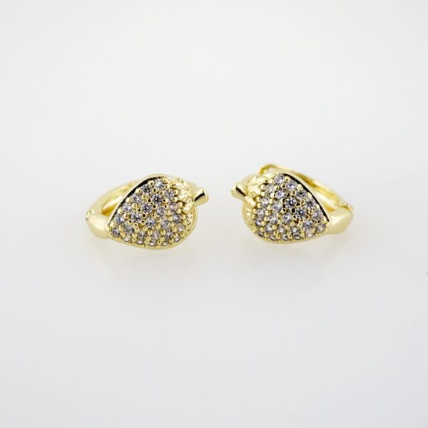 Arete de Acero Bañado en Oro 14k - EA488