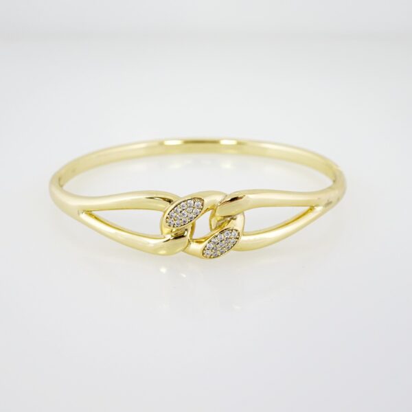 Pulso de Acero Bañado en Oro 14k - BA102