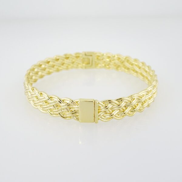 Pulso de Acero Bañado en Oro 14k - BA087