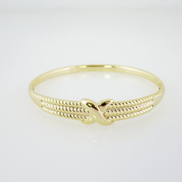 Pulso de Acero Bañado en Oro 14k - BA092