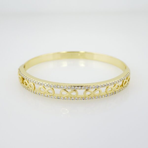 Pulso de Acero Bañado en Oro 14k - BA082