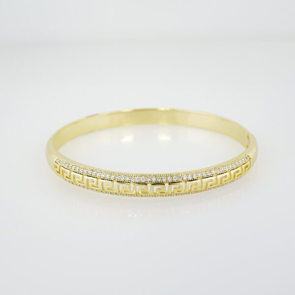 Pulso de Acero Bañado en Oro 14k - BA079