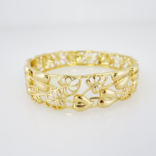 Pulso de Acero Bañado en Oro 14k - BA078