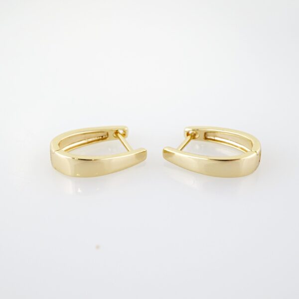 Arete de Acero Bañado en Oro 14k - EA473