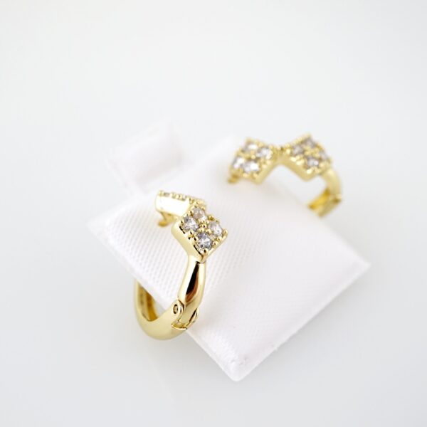 Arete de Acero Bañado en Oro 14k - EA314