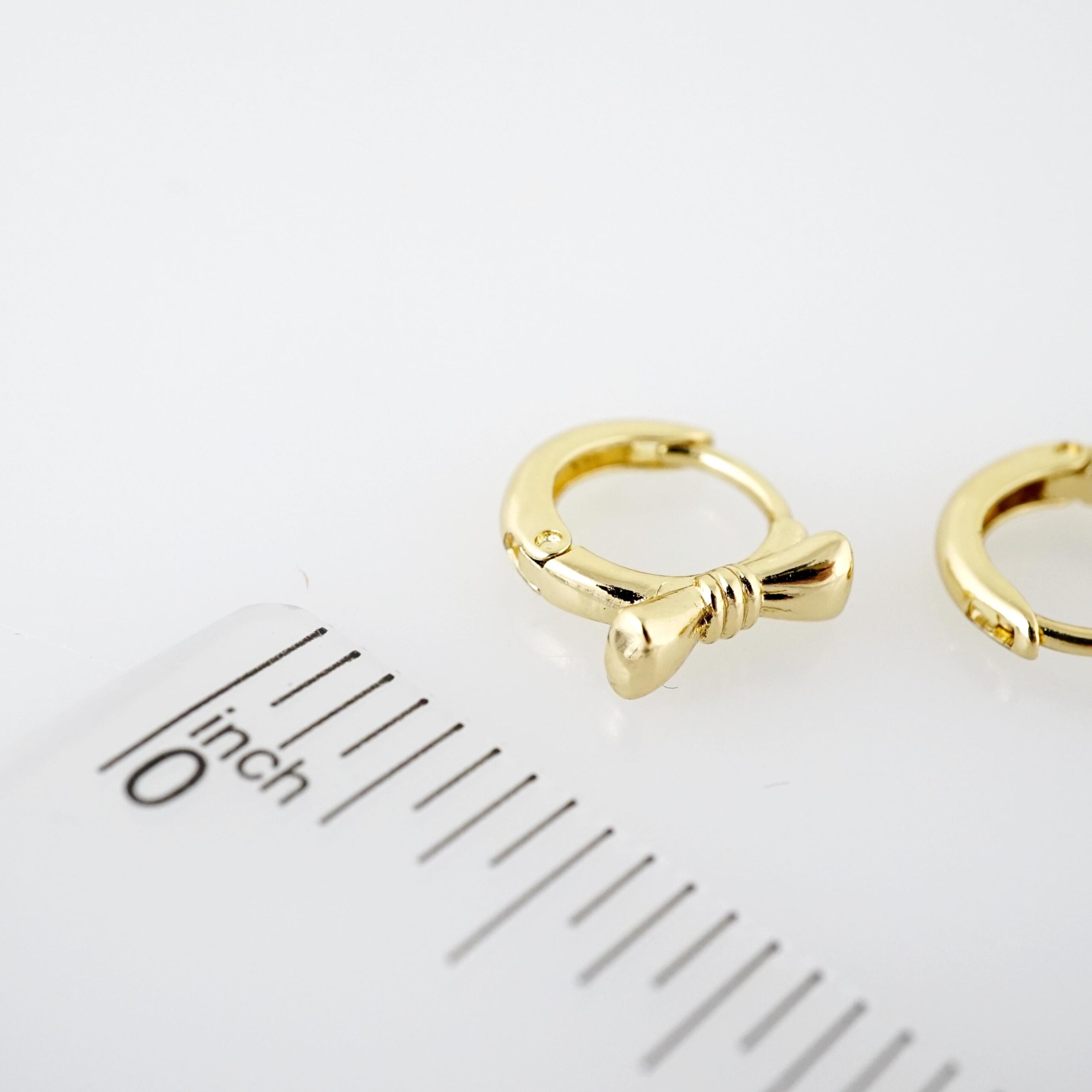 Arete de Acero Bañado en Oro 14k - EA460 - Imagen 3