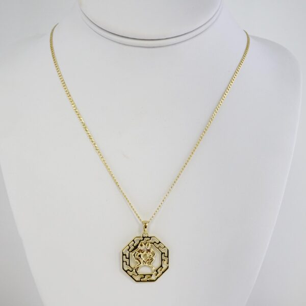 Cadena de Acero Bañada en Oro 14k – CH0211