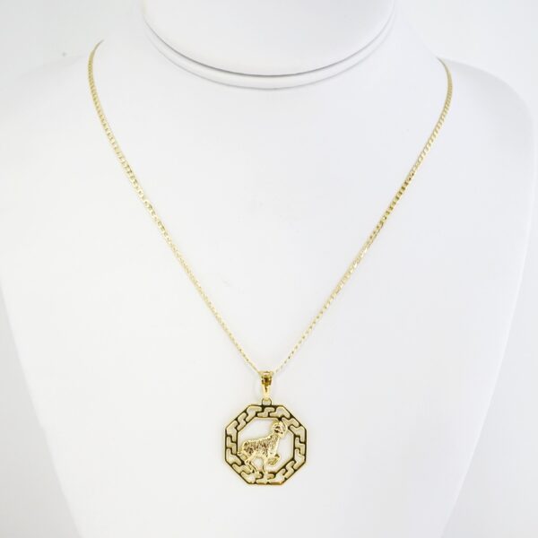 Cadena de Acero Bañada en Oro 14k – CH0205