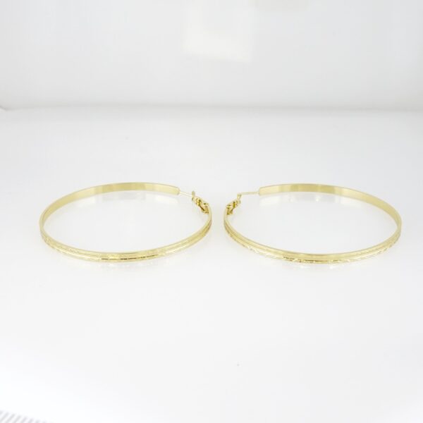 Arete de Acero Bañado en Oro 14k - EA531