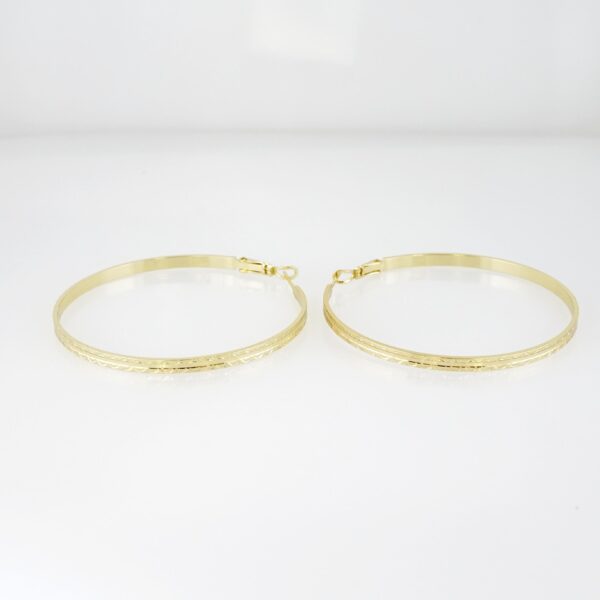 Arete de Acero Bañado en Oro 14k - EA533