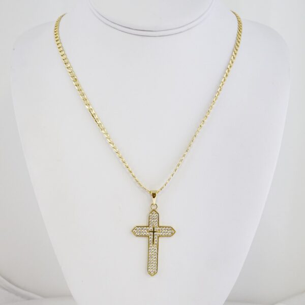 Cadena de Acero Bañada en Oro 14k – CH0222