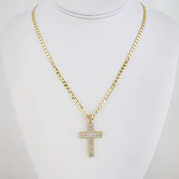 Cadena de Acero Bañada en Oro 14k – CH0224