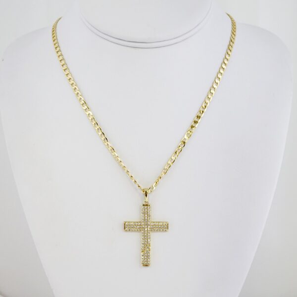 Cadena de Acero Bañada en Oro 14k – CH0226