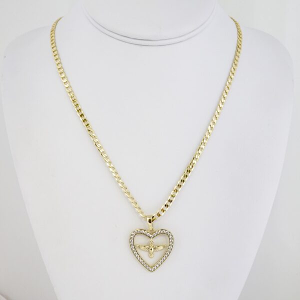 Cadena de Acero Bañada en Oro 14k – CH0227