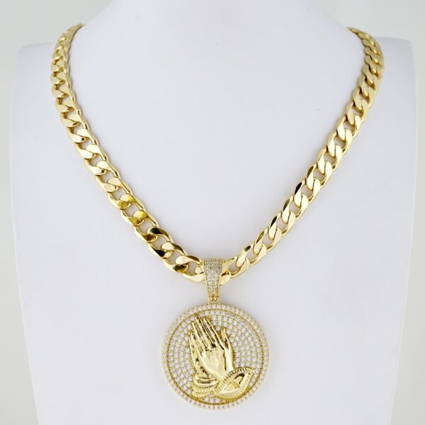 Cadena de Hombre en Acero Bañada en Oro 14k – MCH070