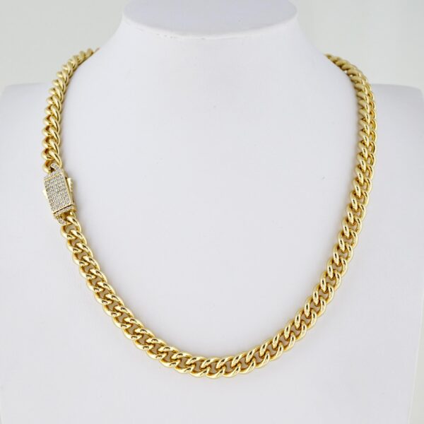 Cadena de Hombre en Acero Bañada en Oro 14k – MCH061