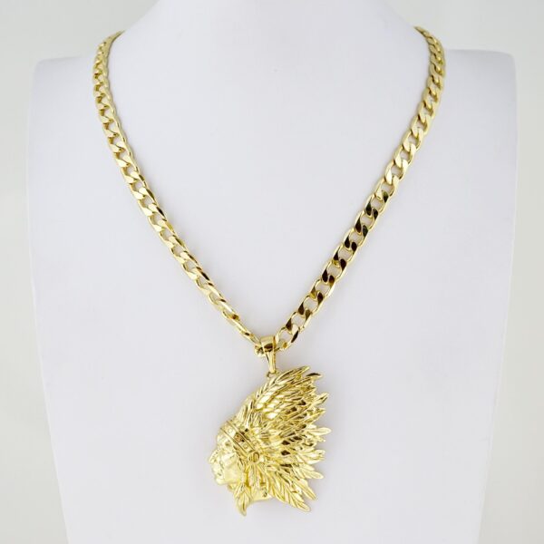 Cadena de Hombre en Acero Bañada en Oro 14k – MCH067