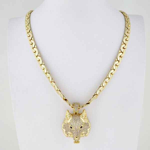 Cadena de Hombre en Acero Bañada en Oro 14k – MCH057