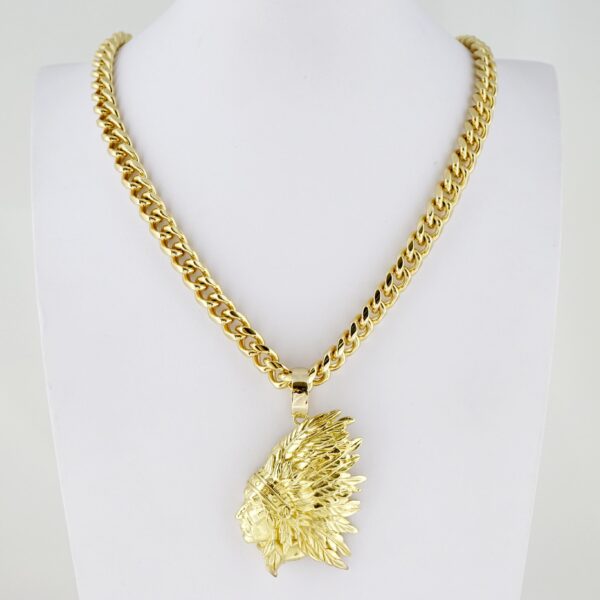 Cadena de Hombre en Acero Bañada en Oro 14k – MCH060