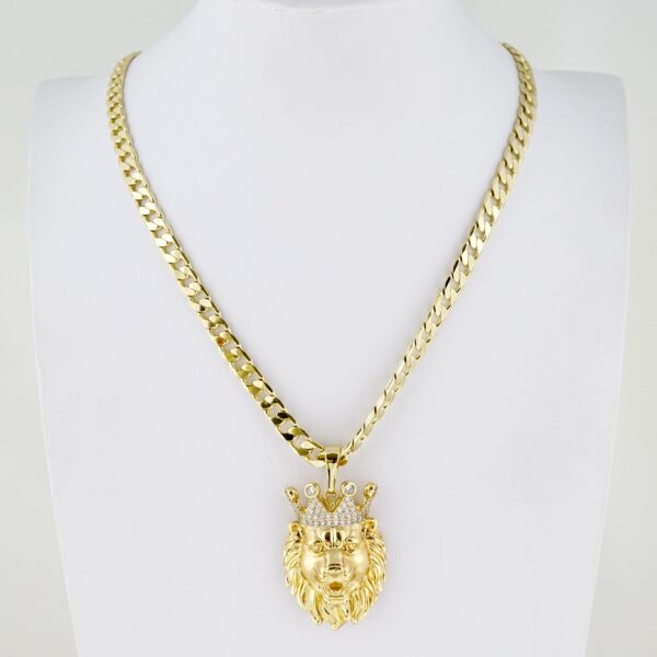 Cadena de Hombre en Acero Bañada en Oro 14k – MCH063