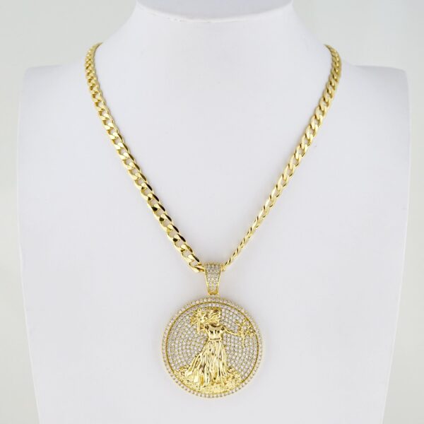 Cadena de Hombre en Acero Bañada en Oro 14k – MCH066