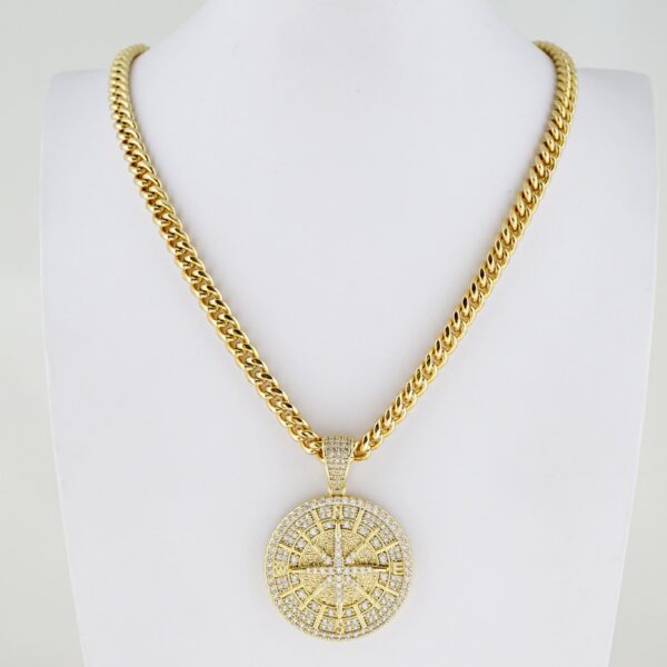 Cadena de Hombre en Acero Bañada en Oro 14k – MCH055