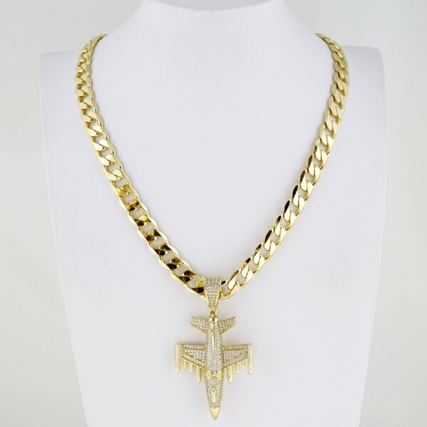 Cadena de Hombre en Acero Bañada en Oro 14k – MCH052