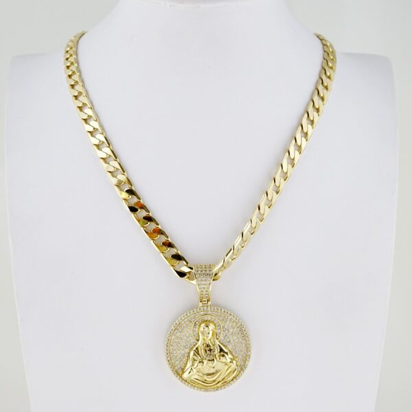 Cadena de Hombre en Acero Bañada en Oro 14k – MCH050