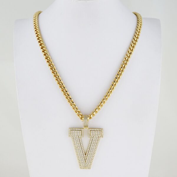 Cadena de Hombre en Acero Bañada en Oro 14k – MCH054