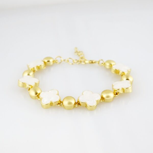 Brazalete de Acero Bañada en Oro 14k - BR0050