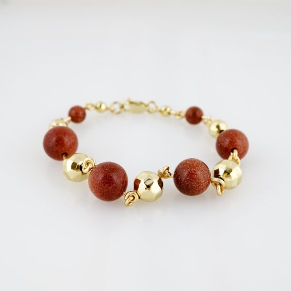 Brazalete de Acero Bañada en Oro 14k - BR0048