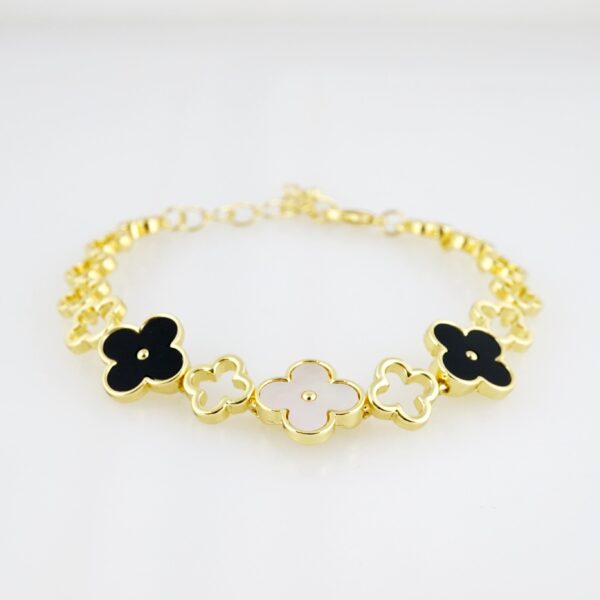 Brazalete de Acero Bañada en Oro 14k - BR0047