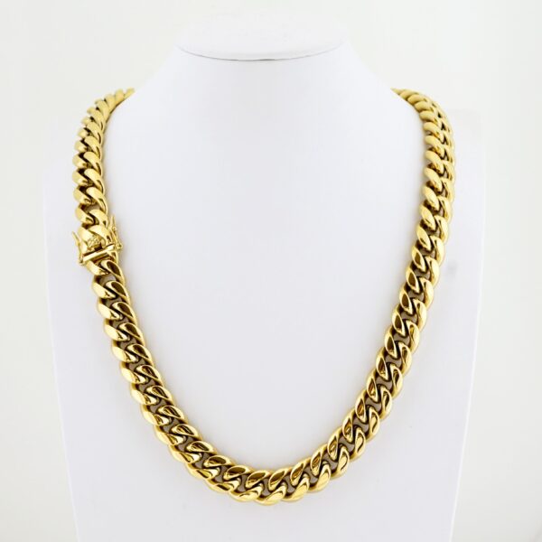 Cadena de Hombre en Acero Bañada en Oro 14k – MCH074