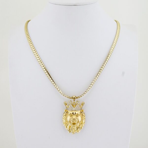 Cadena de Hombre en Acero Bañada en Oro 14k – MCH076