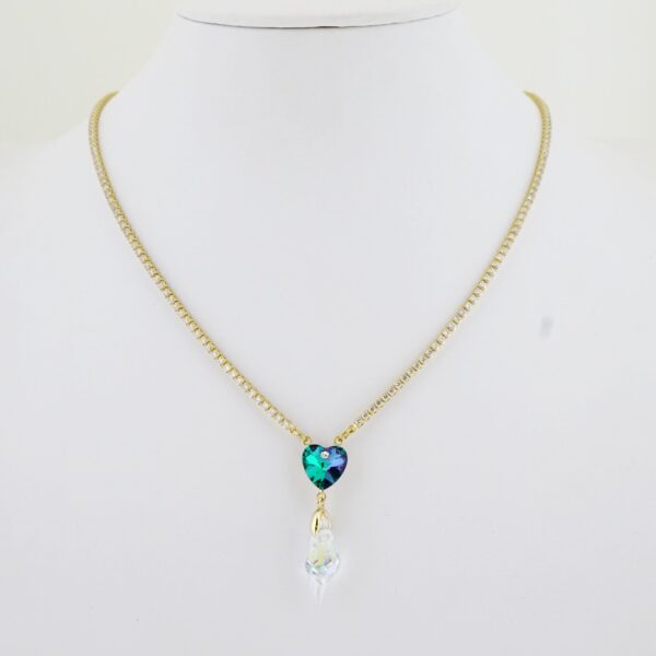 Gargantilla de Acero Bañada en Oro 14k - NK023